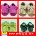 High Quality Spain Fashion China Wholesale sweet color bow and tassels sandals fancy baby girls shoes